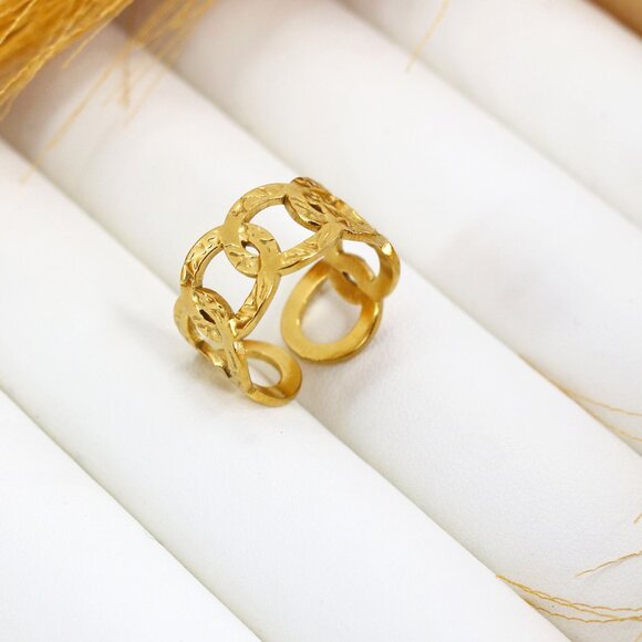 Versatile Stainless Steel Series Ring - Chic Adjustable Design - Picture 1 of 2